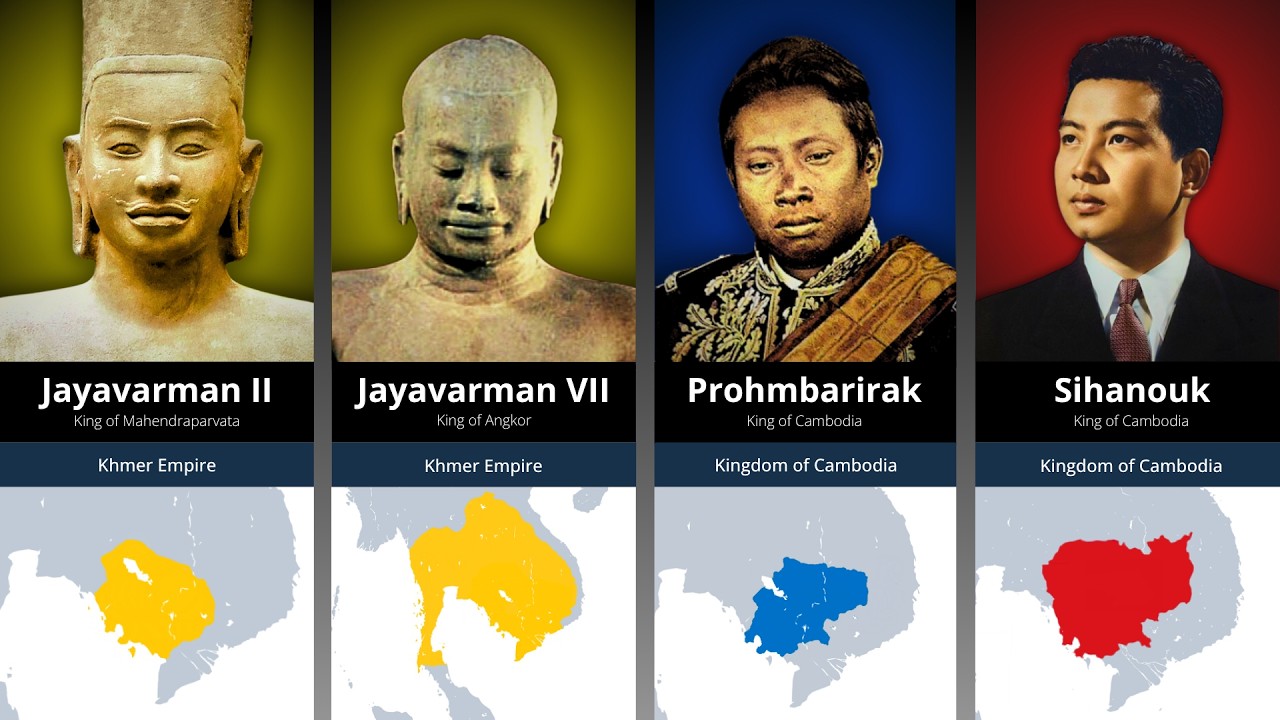 Combodian First Ruler Cambodia: Timeline of Rulers and Events - YouTube