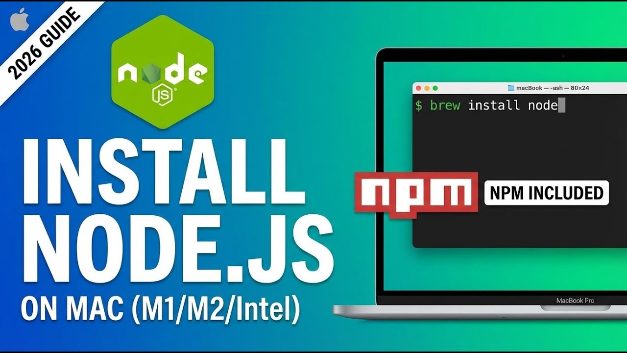 3. macOS - Установка Node.js | Установка Node.js и NPM на macOS