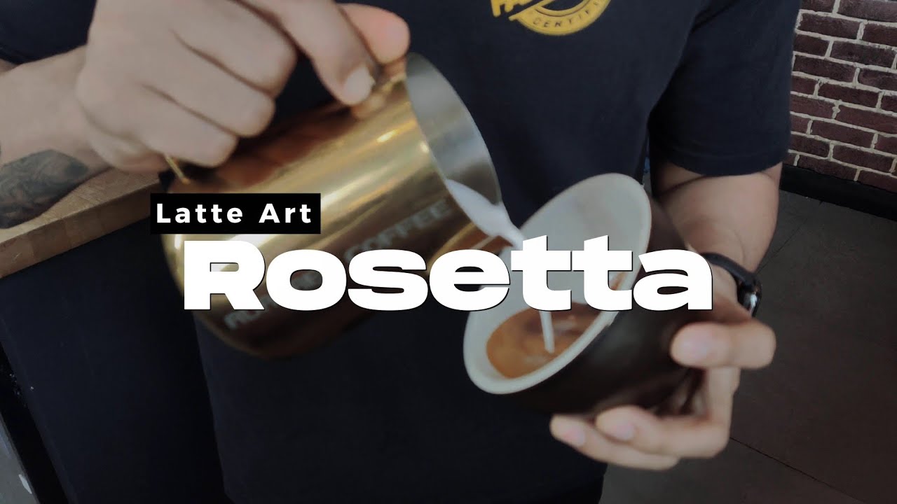 Rosetta Latte Art Pattern. - YouTube