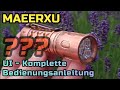 Maeerxu Bedienungsanleitung komplett deutsch Manual Tutorial LED Taschenlampe flashlight UI EDC DF03