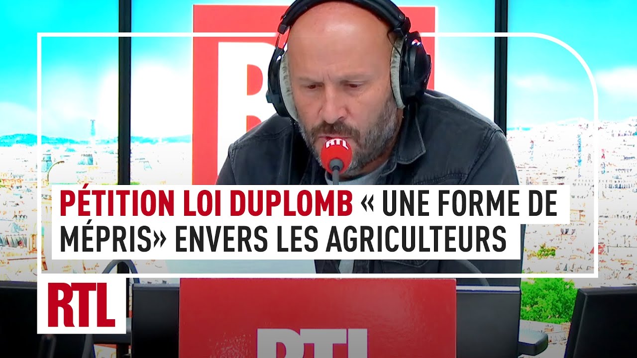 Loi Duplomb : la pétition "est une forme de mépris" envers les agriculteurs