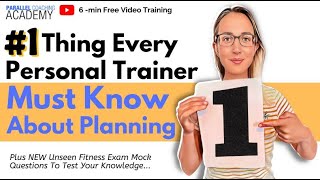 One Thing Every Personal Trainer Must Know About Planning