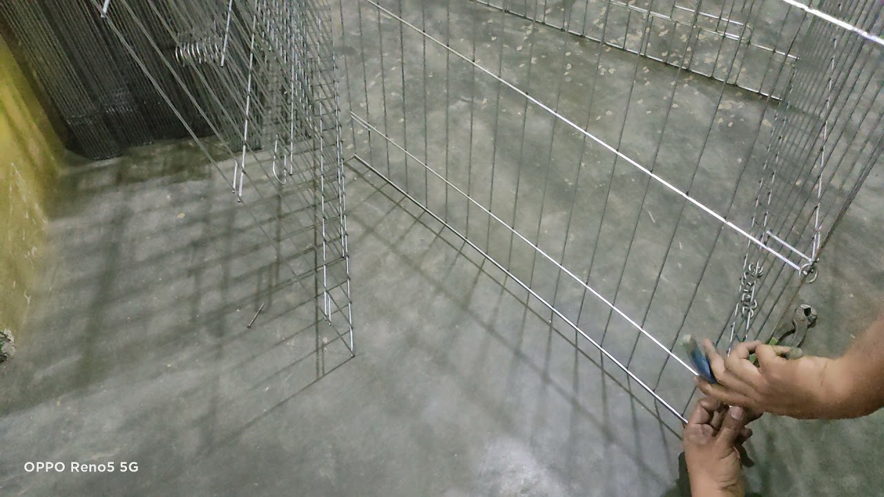 cara merakit kandang ayam 80×80×80 pintu depan