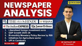 Newspaper Analysis for UPSC and State PCS | 6th June 2026 | APSC and UPSC Exam Preparation | SPM IAS screenshot 4