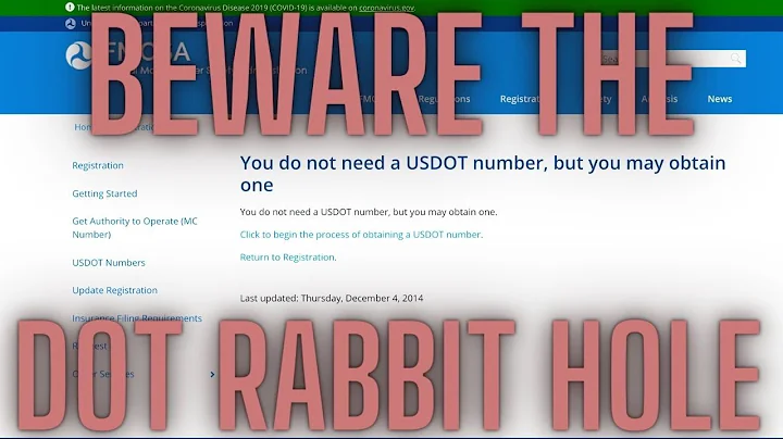 Do I need a USDOT number on my Pickup Truck and Trailer for my Dumpster Rental Business?