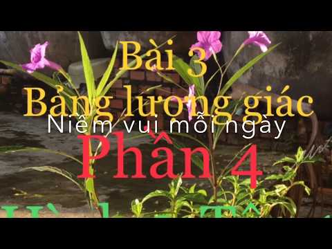 Video Hình học 9- p4. Bài 3: Bảng lượng giác. Chương I. HỆ... - YouTube