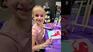 DR. SEUSS YOUTH PAINT PARTY!!! 🥳#art #birthday #painting #smile #artist #kids #event #fyp #drseuss
