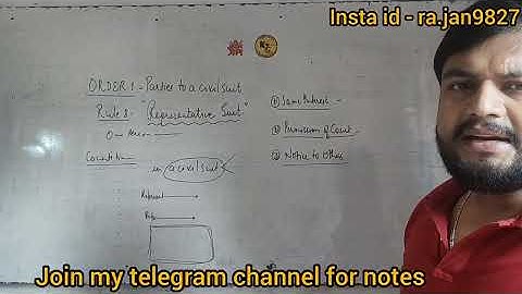 ORDER 1 RULE 8 and 8 A of CPC 1908 Explained @TheoryofAbrogation 