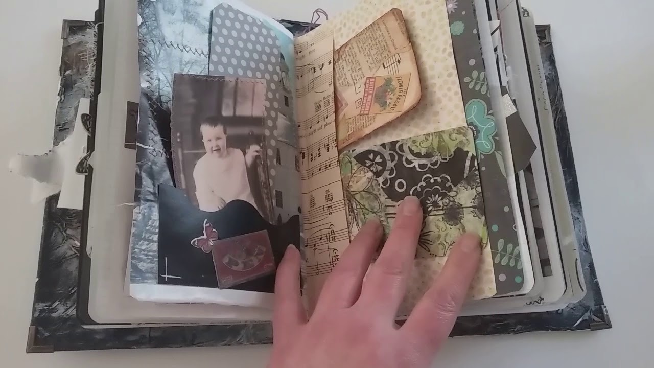 Black and white junk journal