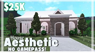 25K! BLOXBURG: Aesthetic Family Housebuild*NO GAMEPASS* |Spring Bloxburg Tutorial!!