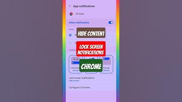 How to Hide Content on Lock Screen Notifications on Chrome? #shortsfeed #trending #ytshorts