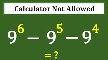Germany | Can you solve? | A nice maths olympiad question | Calculator not allowed!