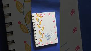 Cute Flower Border Design 🍂#borderart #shortvideo