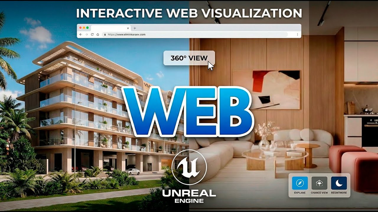 Interactive 3D Architecture Visualization (Unreal Engine 5 Web)