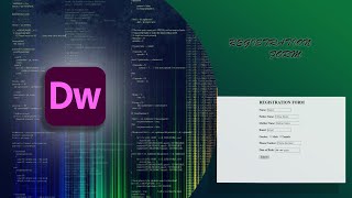 Dreamweaver Tutorial | Creating Registration Form  (HTML) |