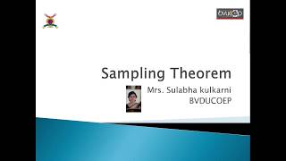 Sampling Theorem Part 2