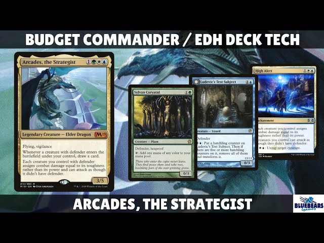 Arcades, the Strategist | Magic the Gathering Commander budget deck tech | EDH | walls | toughness Arcades, the Strategist | Magic the Gathering Commander budget deck tech | EDH | walls | toughness