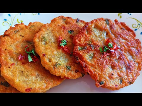 कच्चे आलू और गेहूं के आटे का कम तेल में बना चटपटा और कुरकुरा नाश्ता | Gehun Ke Aate Ka Nashta