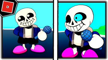 How to get "FUNNY-BONE" BADGE + SANS MORPH/SKIN in A FUNKY FNF RP! - Roblox