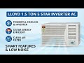 Lloyd 1.5 Ton 5 Star Inverter Window AC Full Review | Review in Hindi | Features