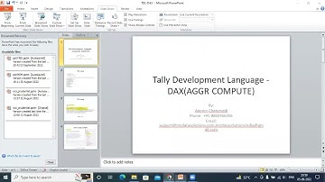 TDL to DAX: speeding up aggregate compute