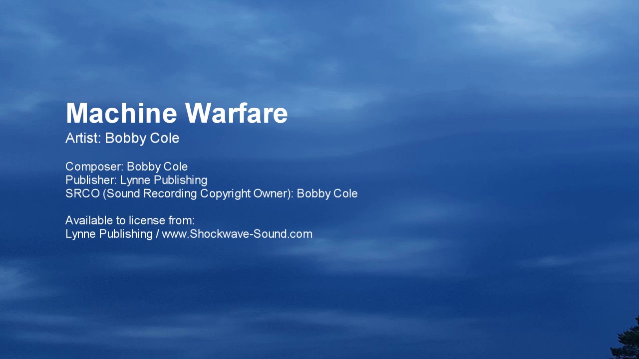 Watch Machine Warfare - Bobby Cole (Lynne Publishing) on YouTube Watch Machine Warfare - Bobby Cole (Lynne Publishing) on YouTube