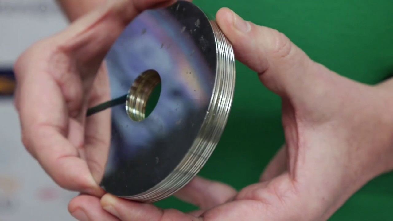 00149 Homemade Euler's disk - YouTube