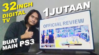 TV LED MURAH TERBAIK Untuk Bermain PS3 - Review Coocaa 32CTD2000