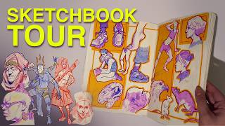 Improving in my sketchbook | SKETCHBOOK TOUR #5 | march - july 2024