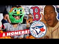 5 HOMERS! || RED SOX VS BLUE JAYS GAME 1 HIGHLIGHTS FAN REACTION