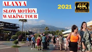 Alanya Slow Motion Walking Tour 4K 2021 Antalya Turkey Holiday Turkey Travel 4K Uhs 60Fps
