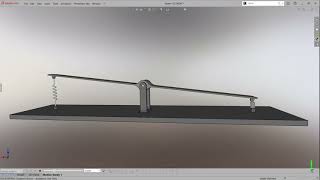 Slow-motion seesaw with springs - seamless loop - SolidWorks Motion Study Simulation