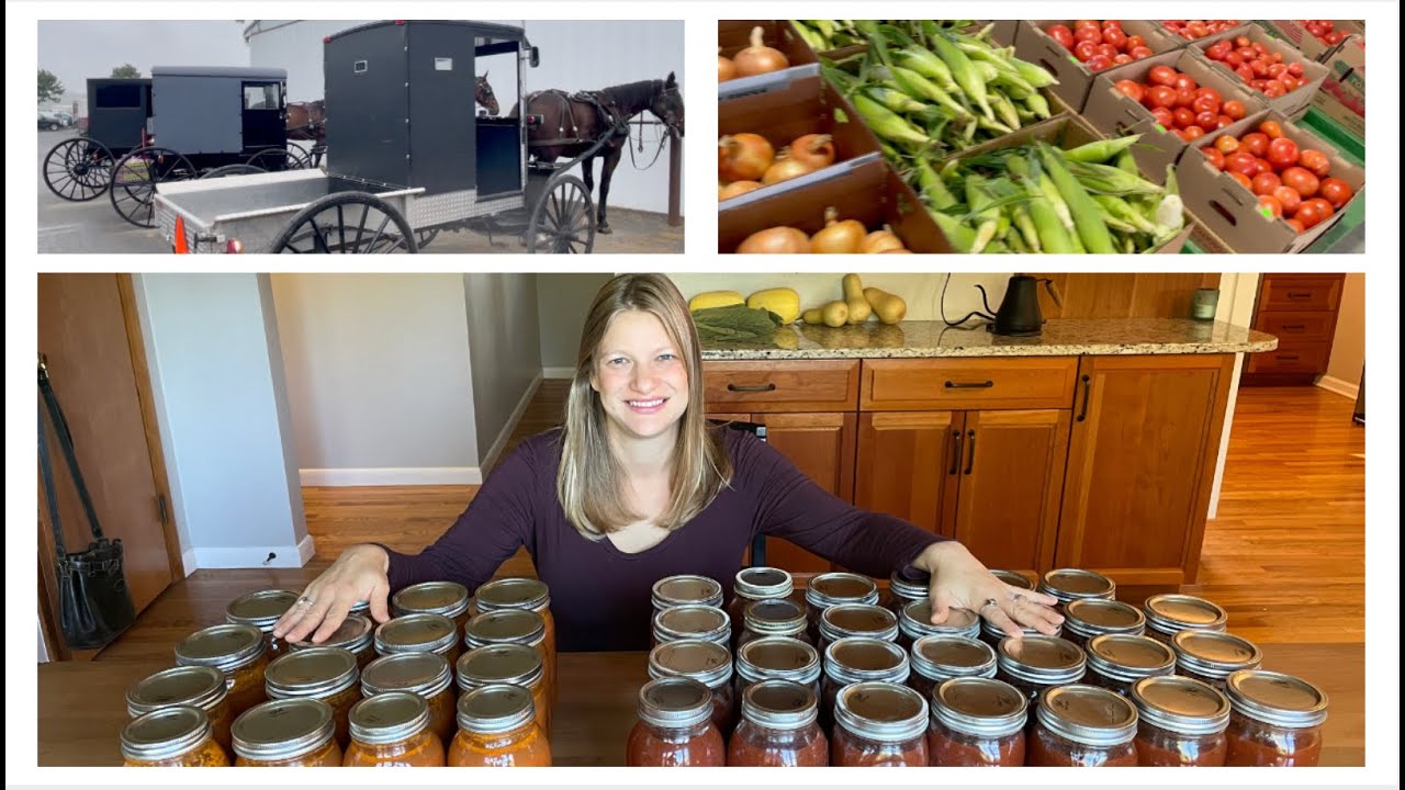 Homemade Spaghetti Sauce & Tomato Soup Amish Produce Auction YouTube