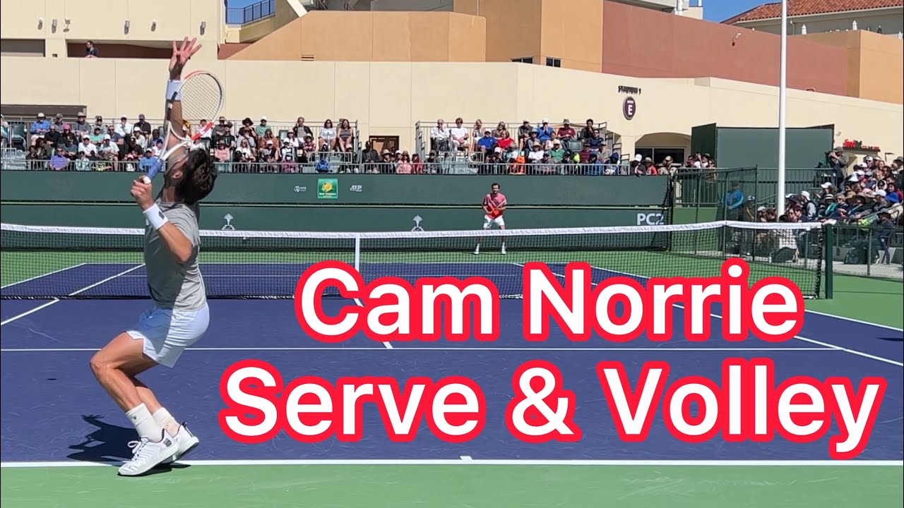 How To Serve And Volley Like Cam Norrie (Tennis Technique & Strategy