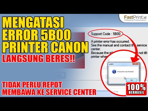 Reset Printer Canon G2000 ERROR 5B00 | FunnyDog.TV