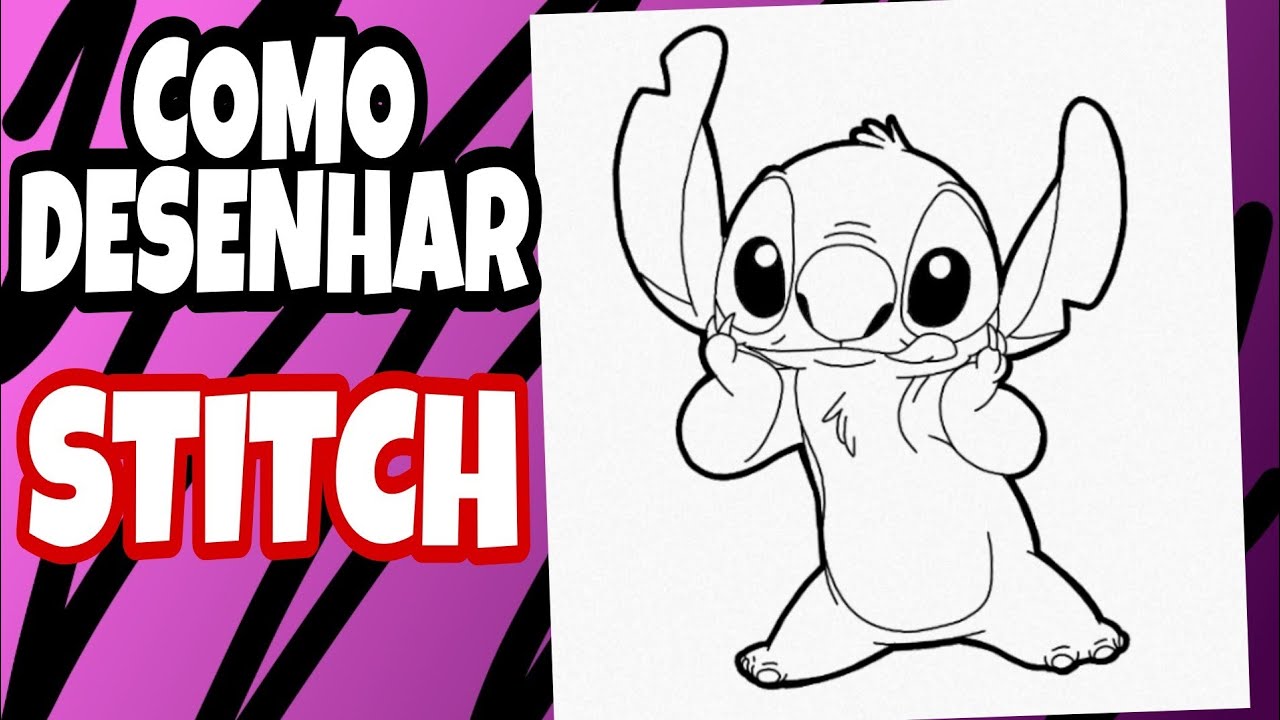 Como DESENHAR o STITCH - Como DIBUJAR a STITCH - How to DRAW STITCH 