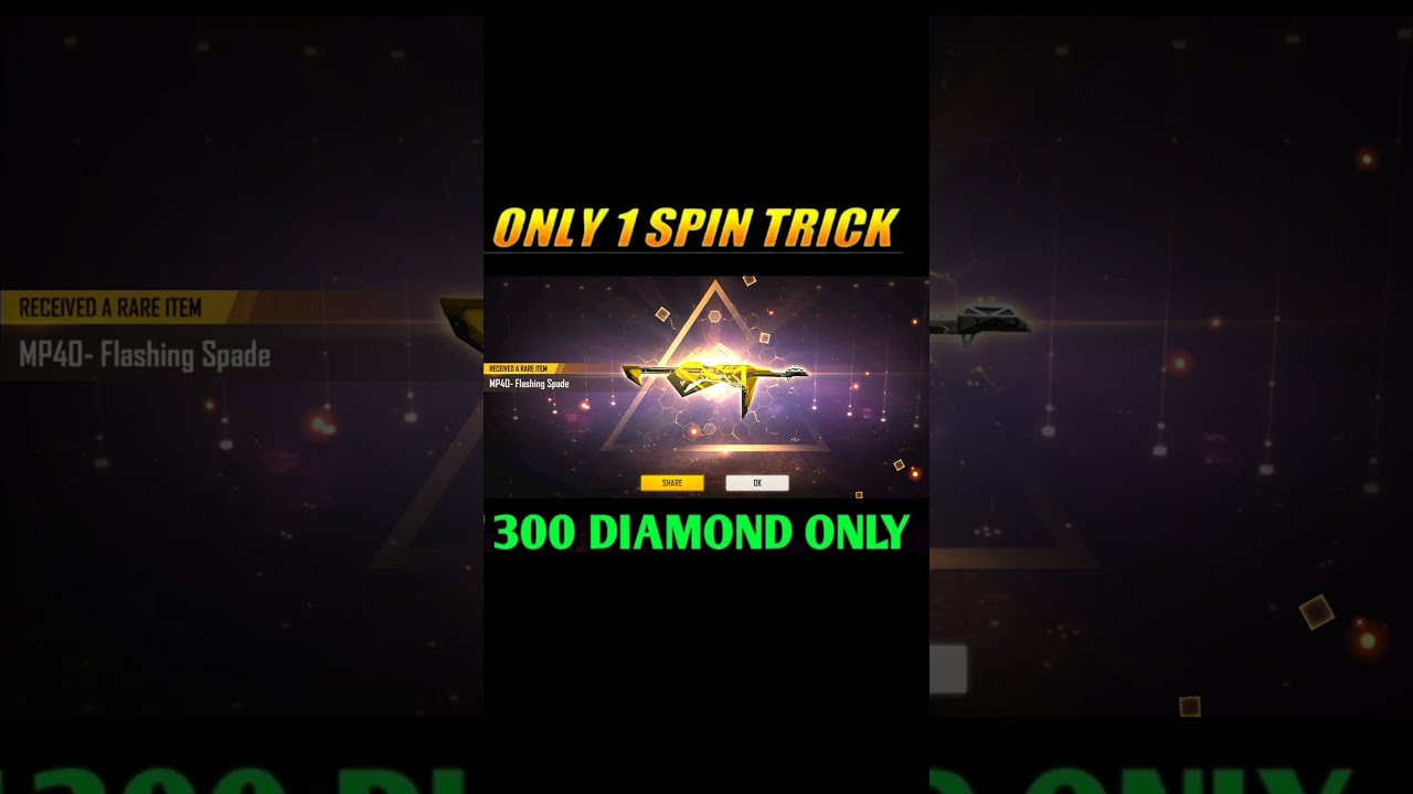 ROYAL FLUSH MP40 BLUEPRINT IN 300 DIAMOND 💎 TRICK || HOW TO GET POKER MP40 BLUEPRINT ONE SPIN Ff||
