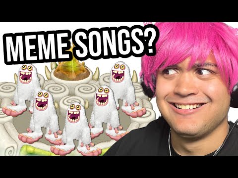 Reacting to MY SINGING MONSTERS MEME SONGS (Composer Island) - MVPerry Reacts