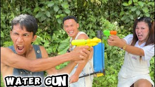 Water gun challenge: Agatha vs. costan