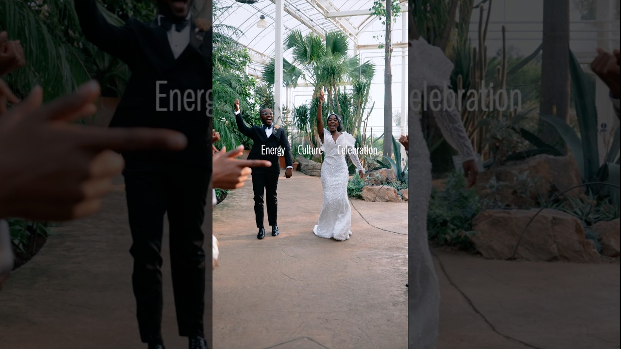 This is how you turn a wedding entrance into a celebration! Energy. Culture. Pure joy.