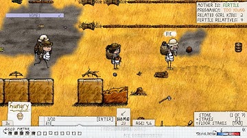 Ruby Skyrm - Making an ugly building - One Hour One Life (OHOL) gameplay - No commentary