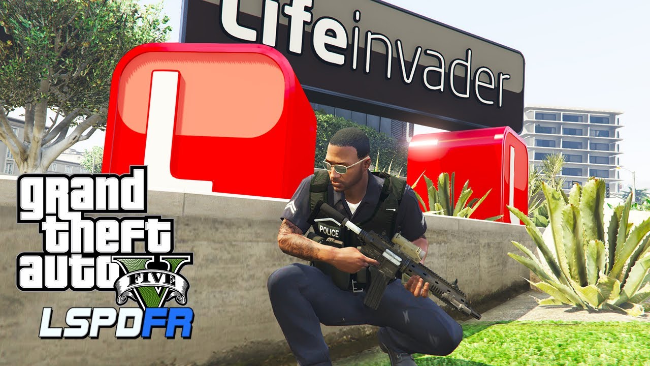 GTA 5 LSPDFR - Life Invader Office Shots Fired!! - LIVE LAPD POLICE RADIO -  YouTube