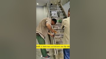 CÁCH LẮP ĐẶT KÍNH CHO CẦU THANG ÂM SÀN #lancankinh #cauthangkinhamsan #thicongcauthangkinh