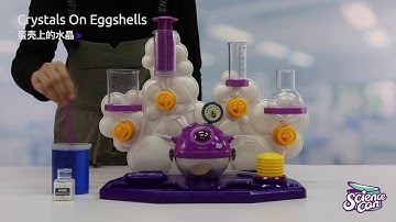 Crystals On Eggshells - Science can Bubble Science Experiment Super Lab