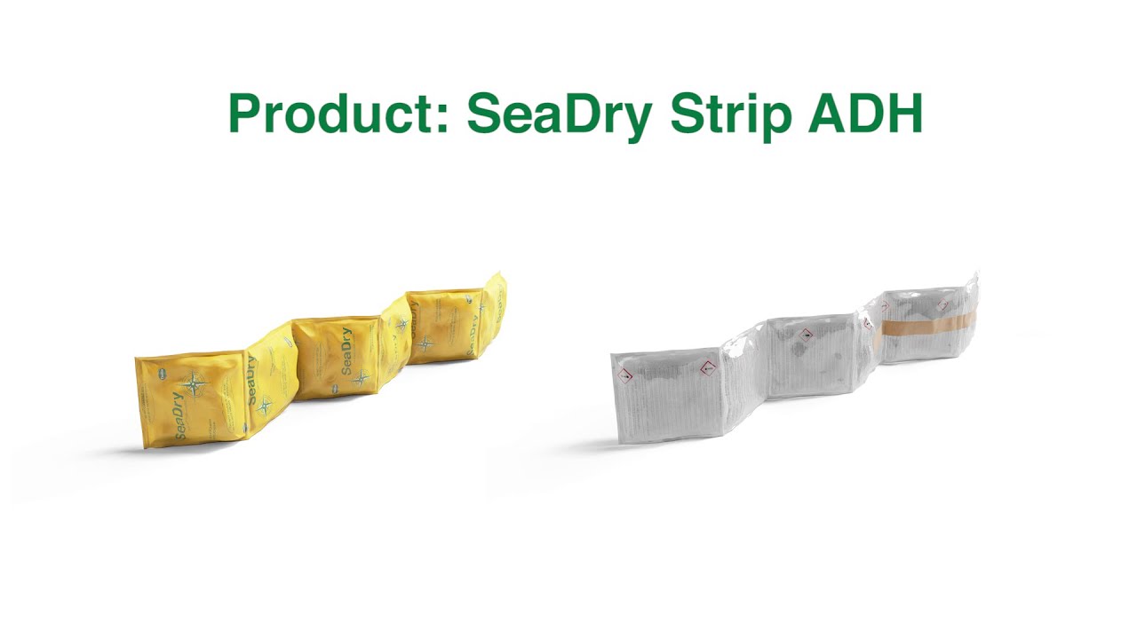 Application SeaDry Strip ADH Container Desiccant