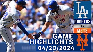 Mets vs Dodgers (4\/20\/2024) | NY Mets Highlights | SNY