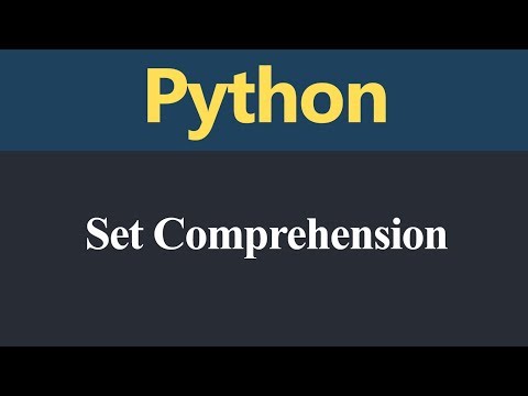 Set Comprehension in Python (Hindi)