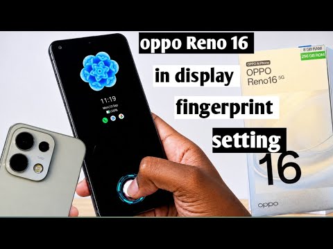 Oppo reno 16 in display fingerprint setting|| oppo reno 16 display fingerprint lock kaise lagaye 