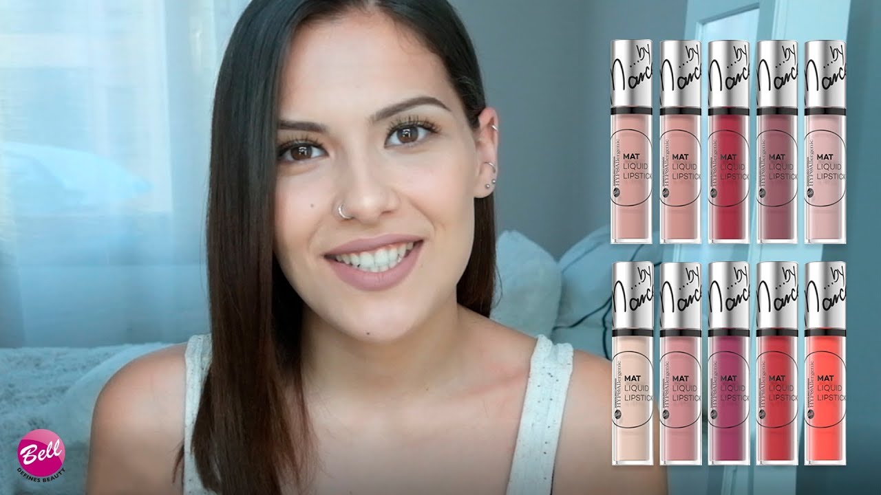 Labiales líquidos mate BELL (Swatches, review y ¡¡SORTEO!!)