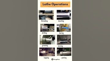 Common Lathe Operations 😱 #Lathe #CNC #Machining #Metalworking #Fabrication #Workshop #Engineering